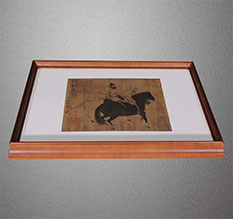 阿尔山书画装裱配框服务案例